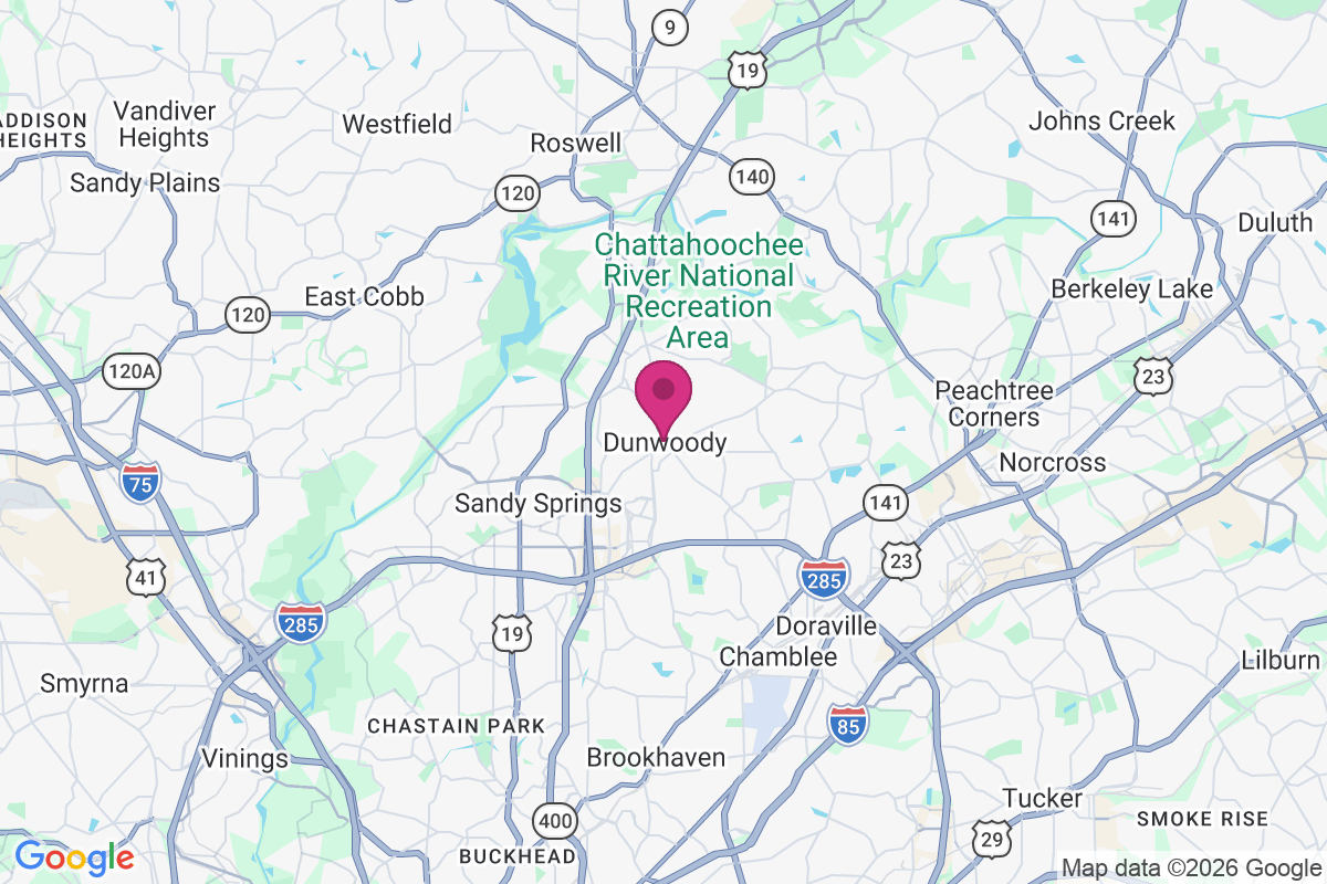 Dunwoody map