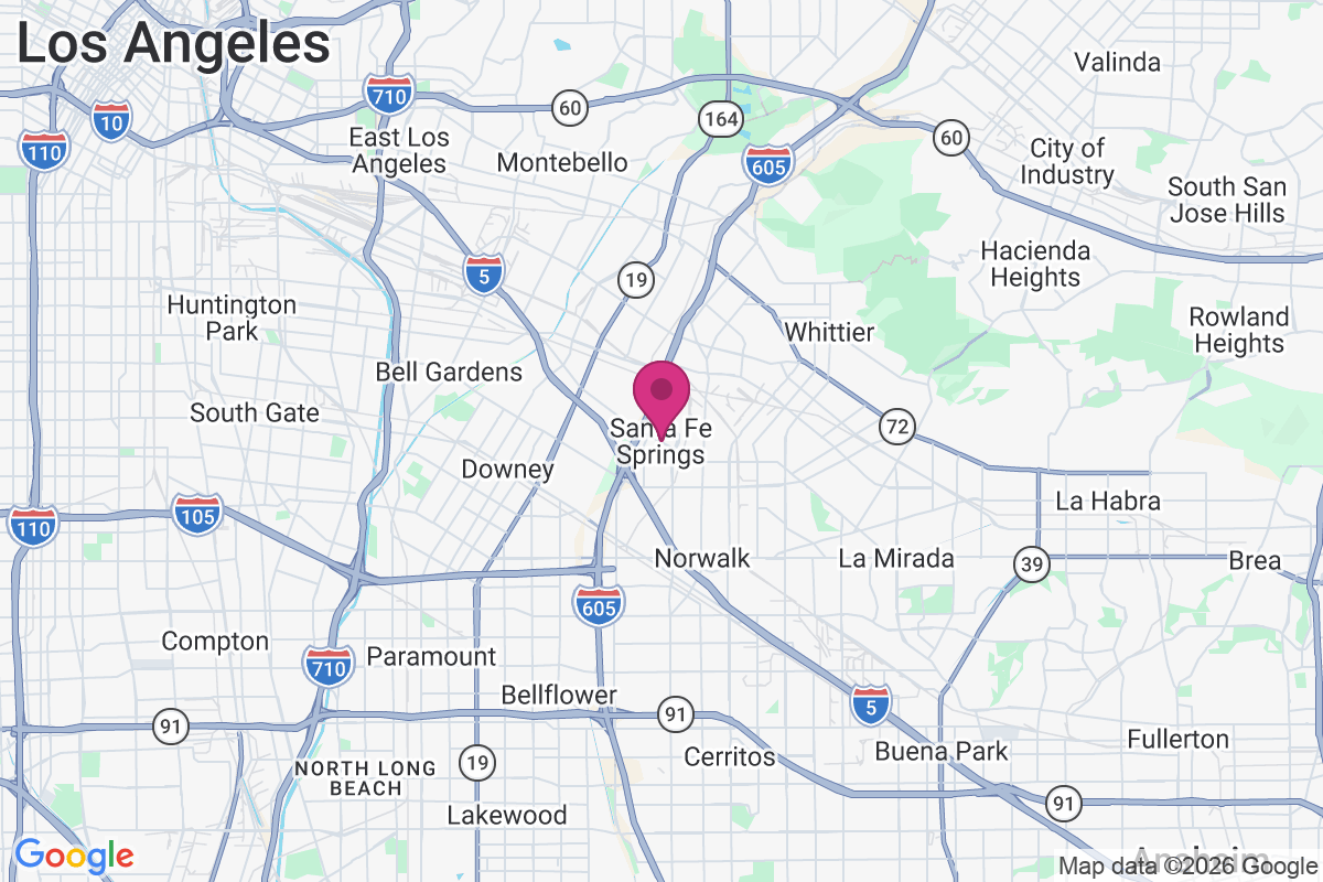 Santa Fe Springs map