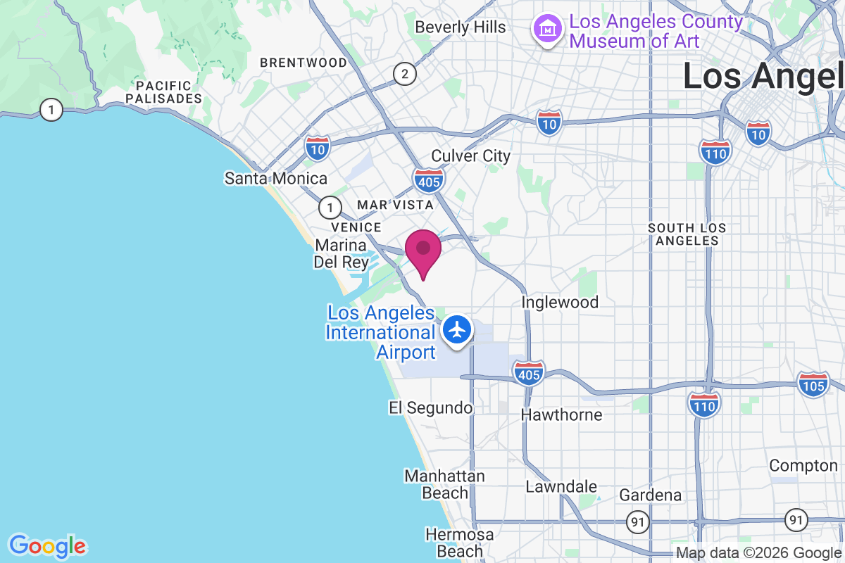 Playa Vista map