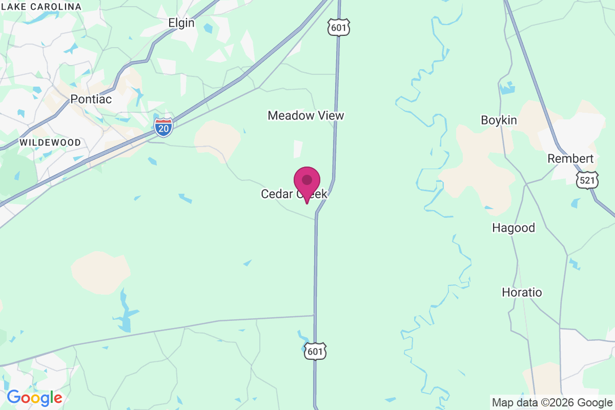 Cedar Creek map