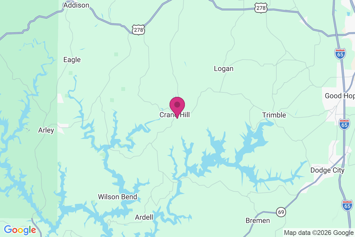 Crane Hill map