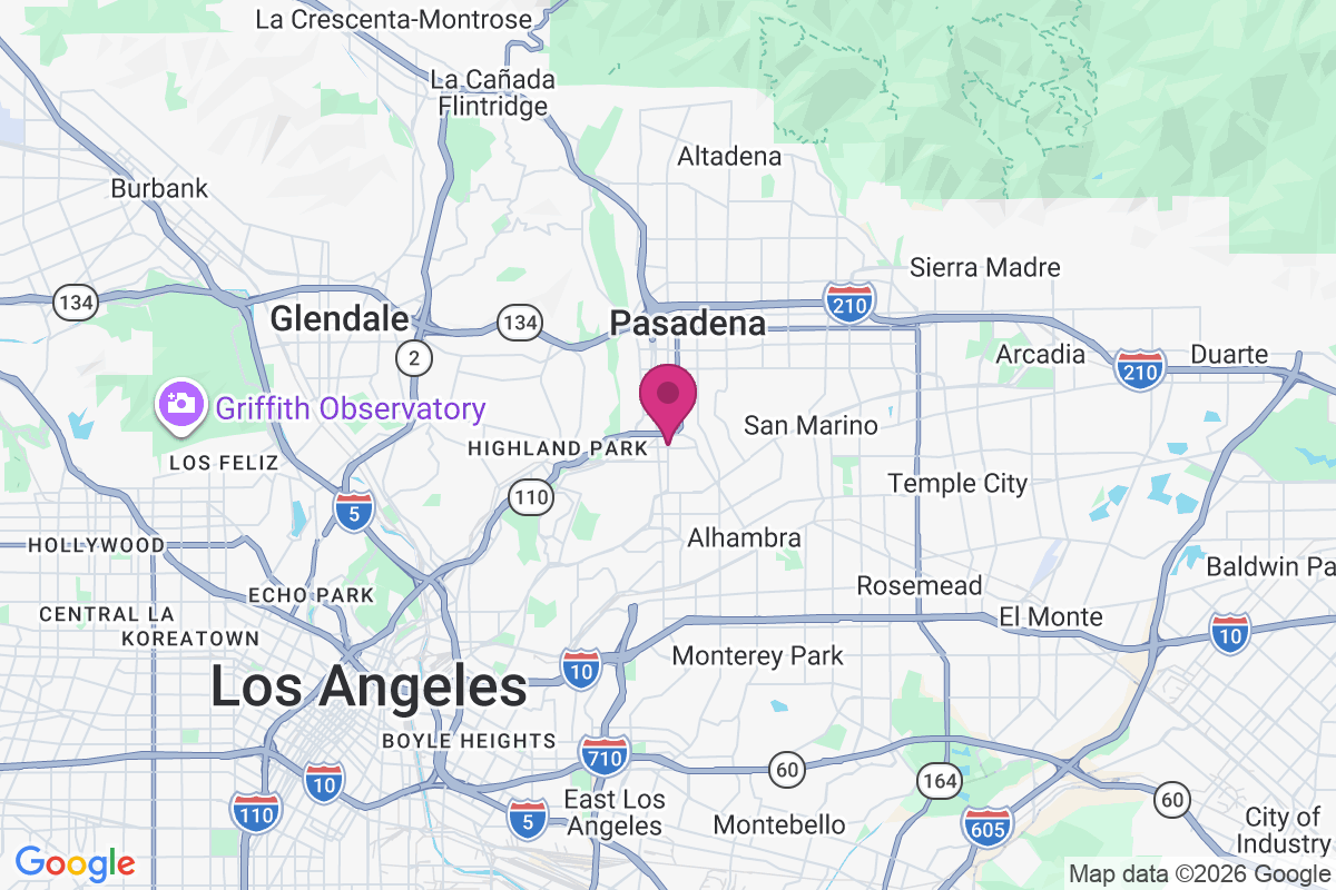 South Pasadena map