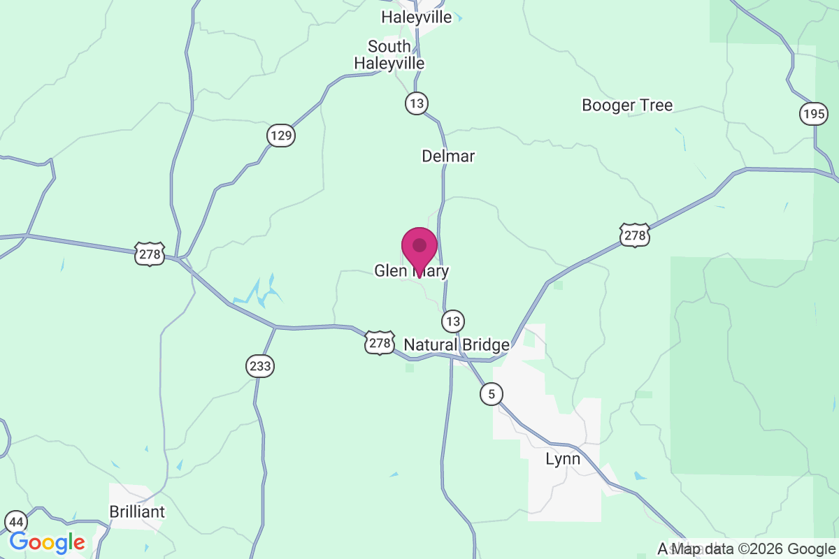 Glen Mary map