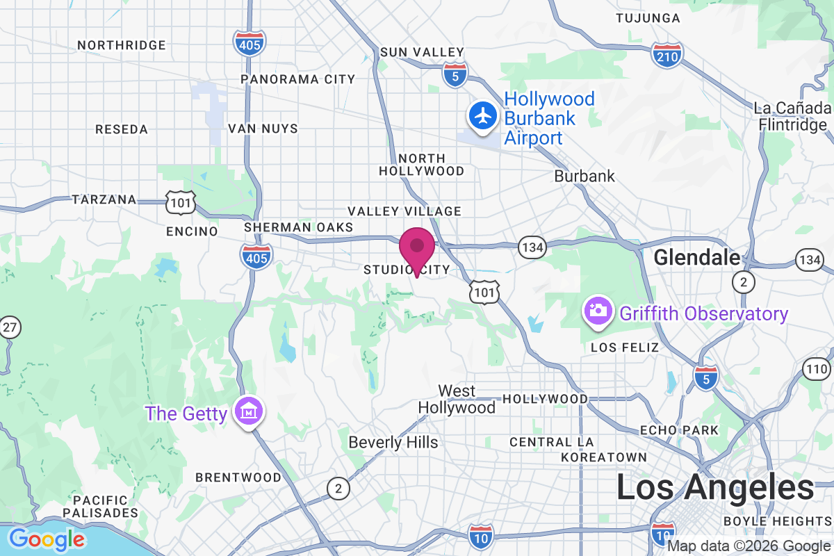 Studio City map