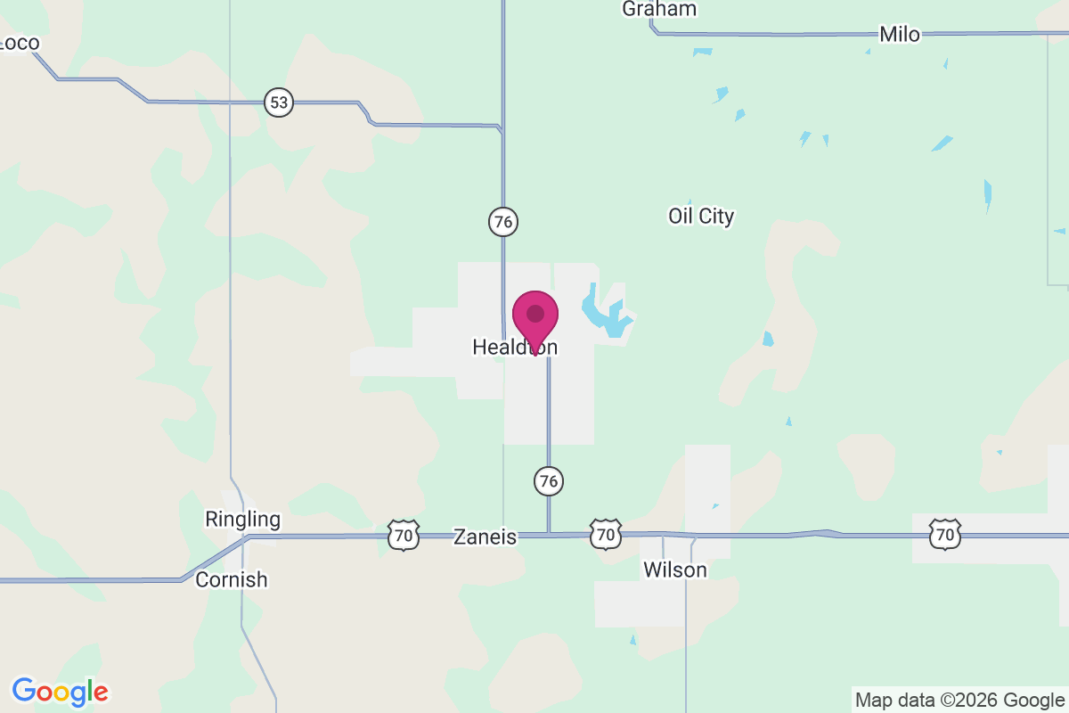 Healdton map