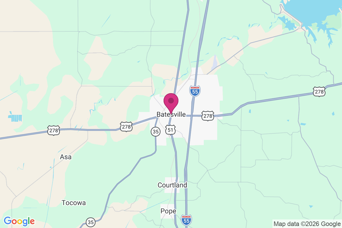 Batesville map