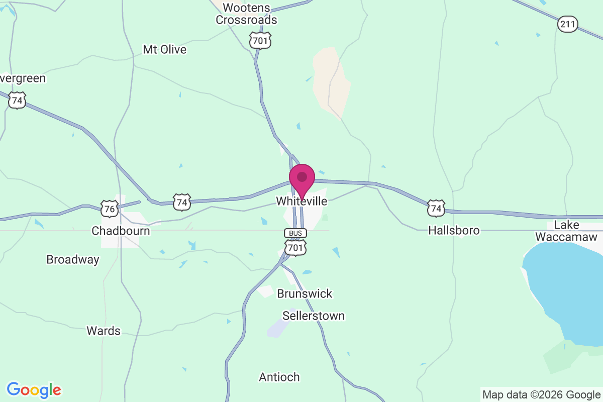 Whiteville map