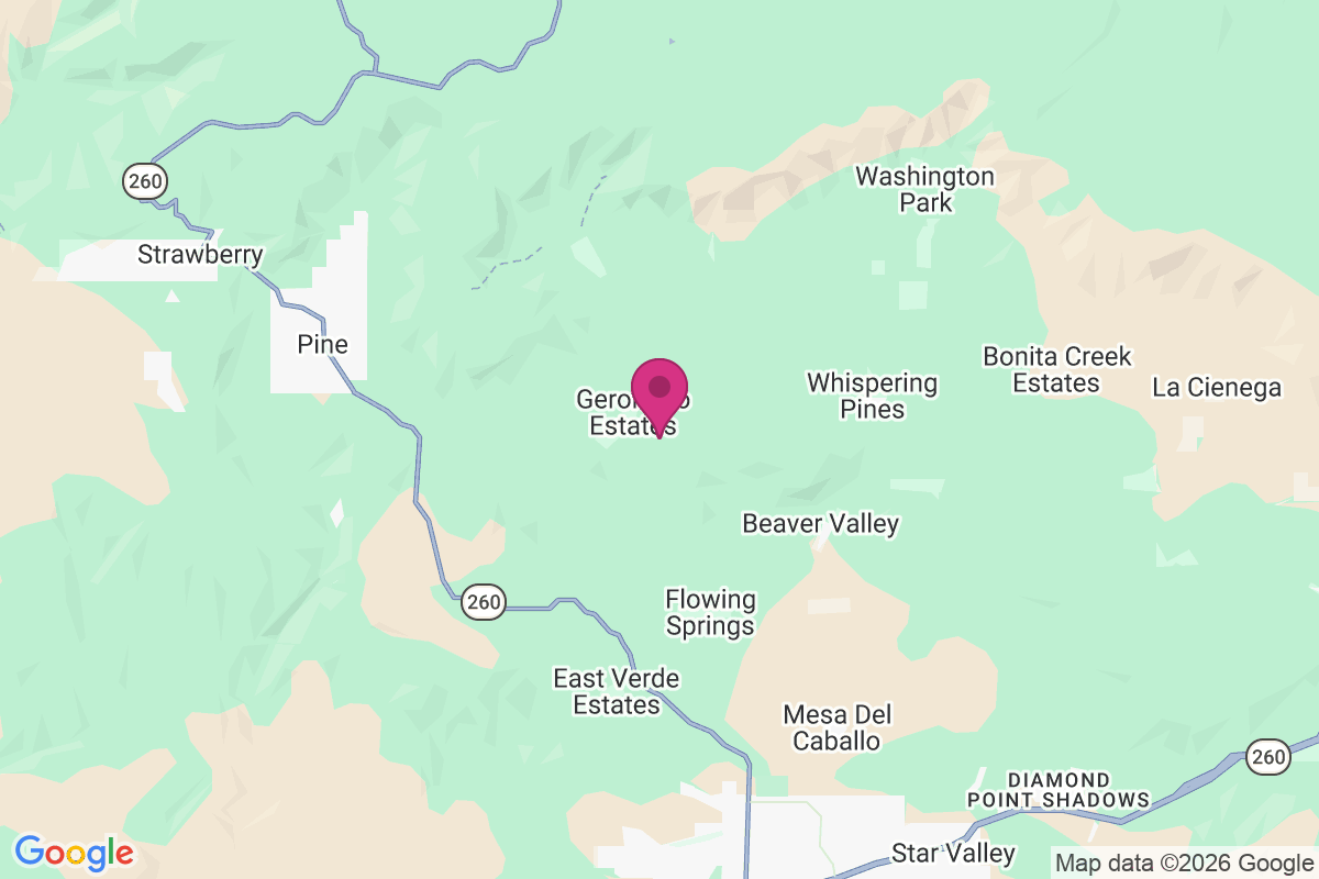Geronimo Estates Subdivision map