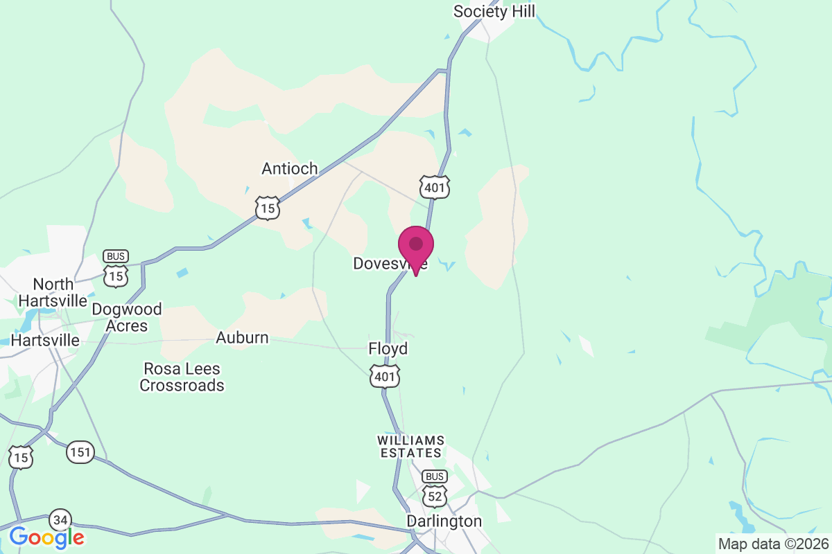 Dovesville map