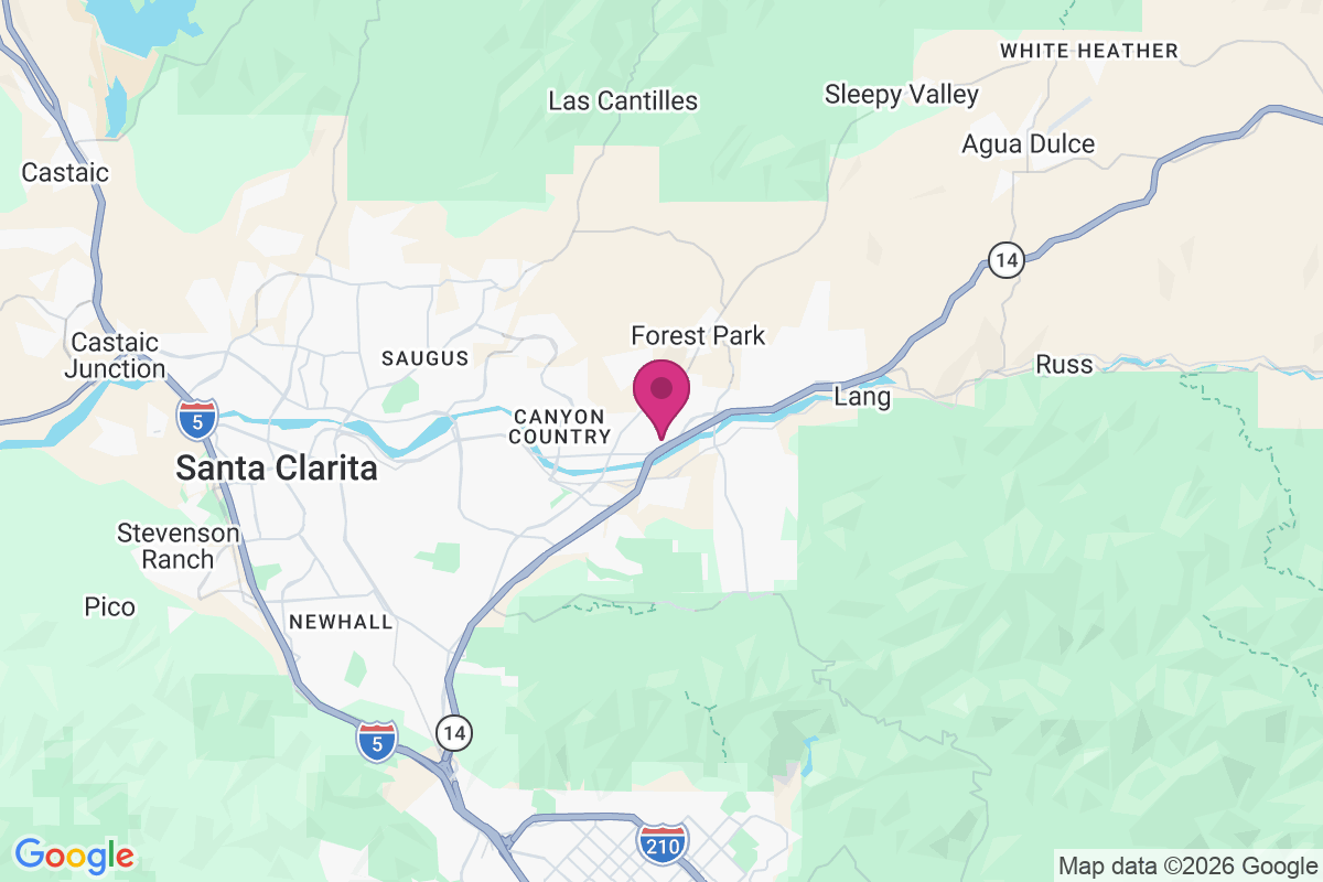 Mint Canyon map