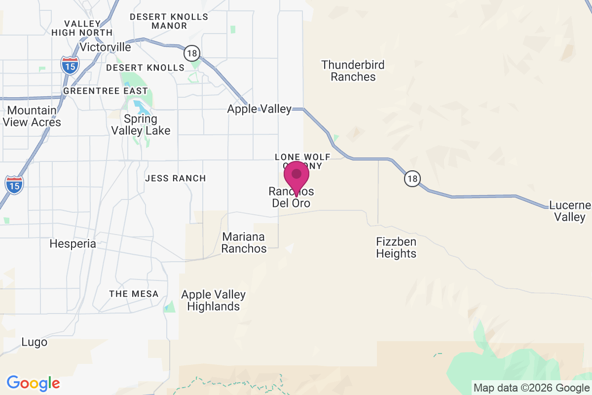 Ranchos del Oro map