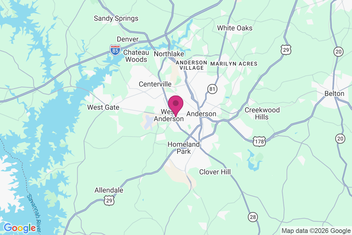 West Anderson map