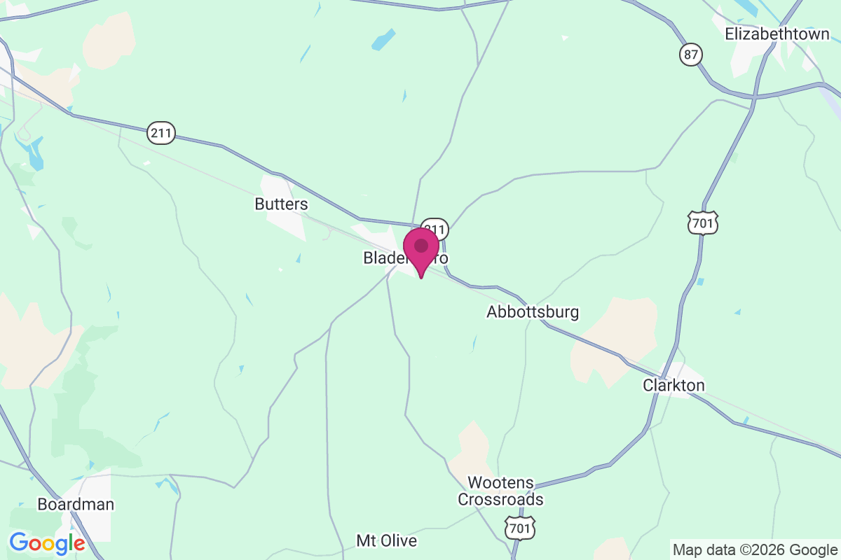 Bladenboro map