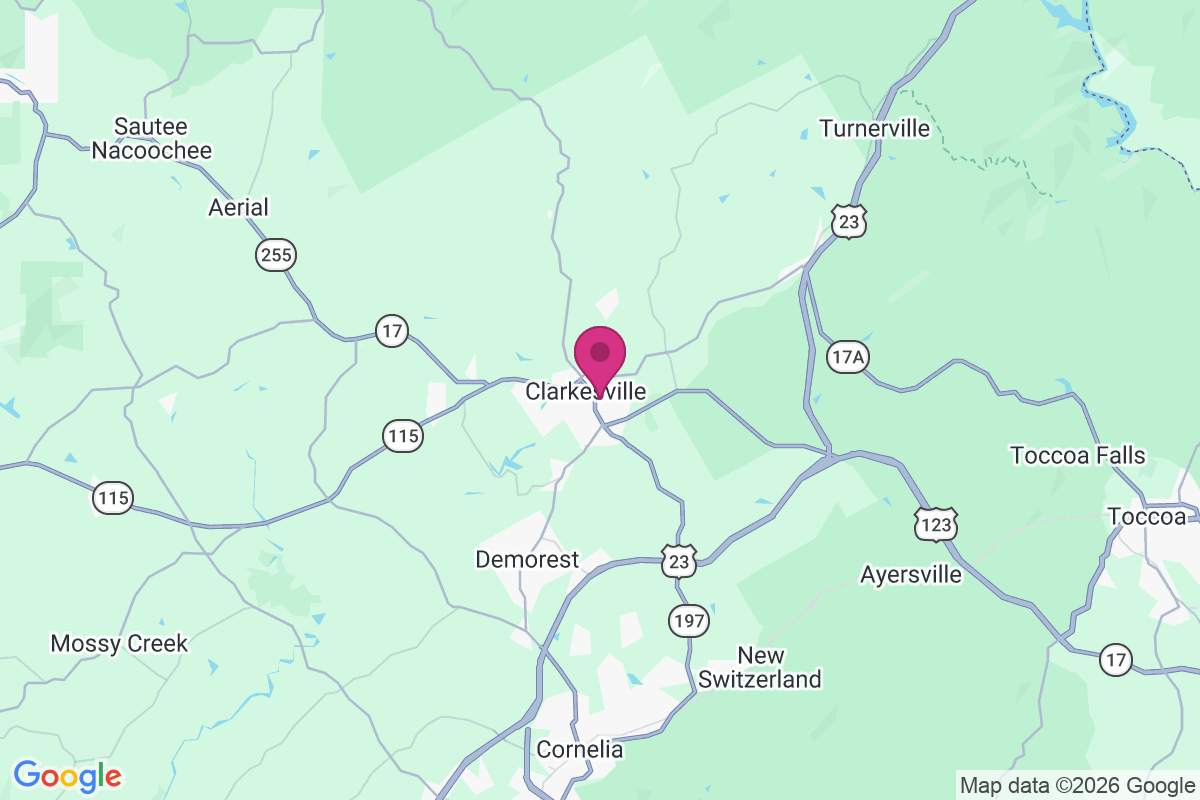 Clarkesville map