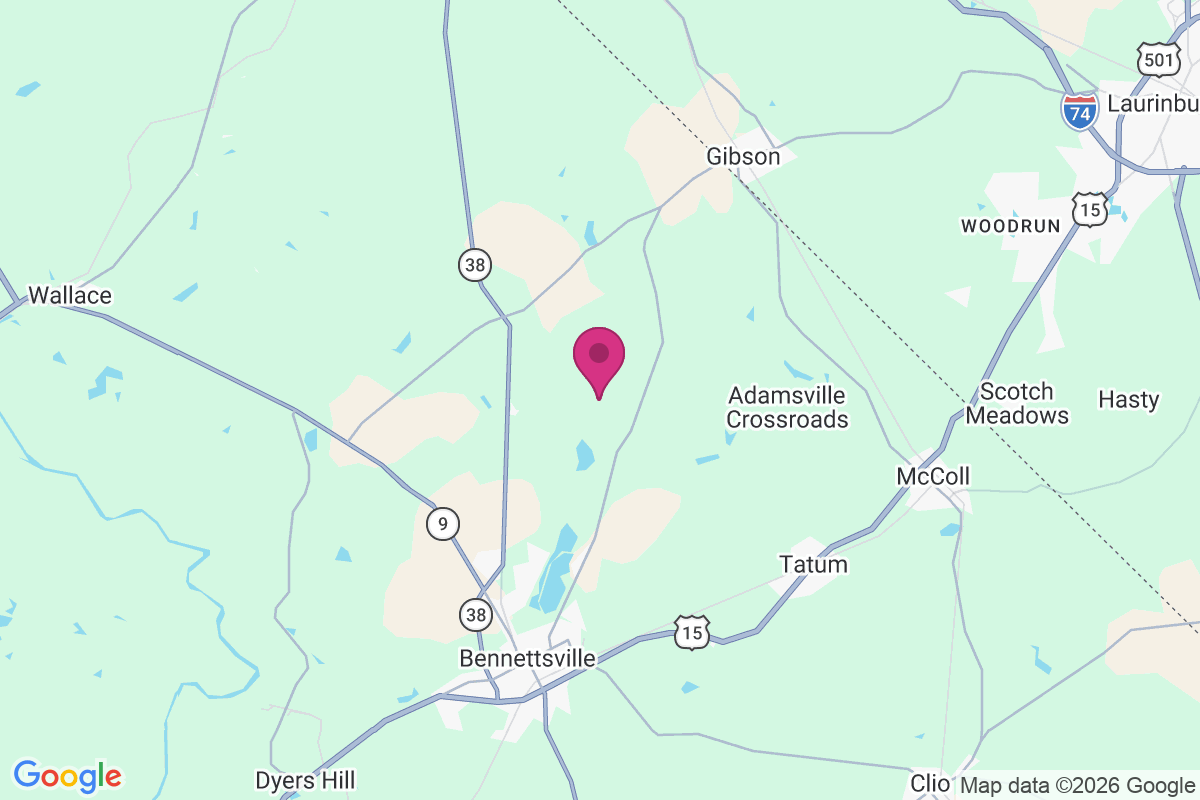 Brutons Fork map