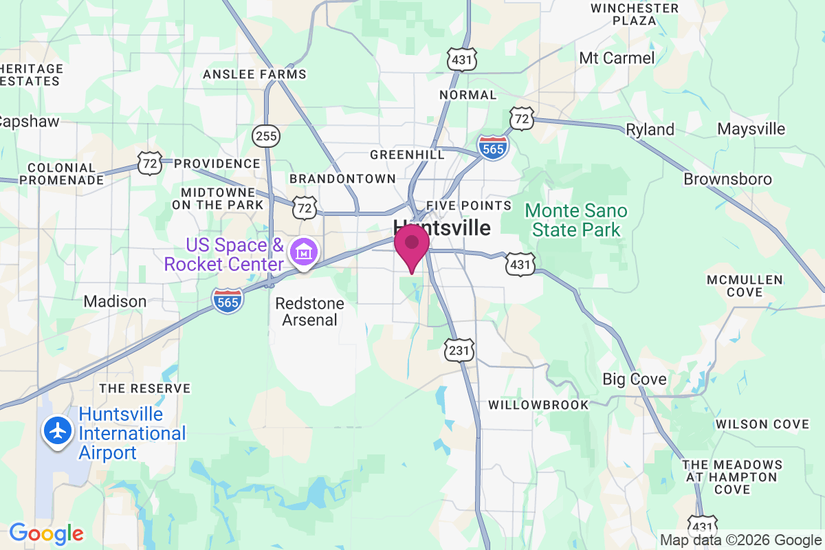 West Huntsville map