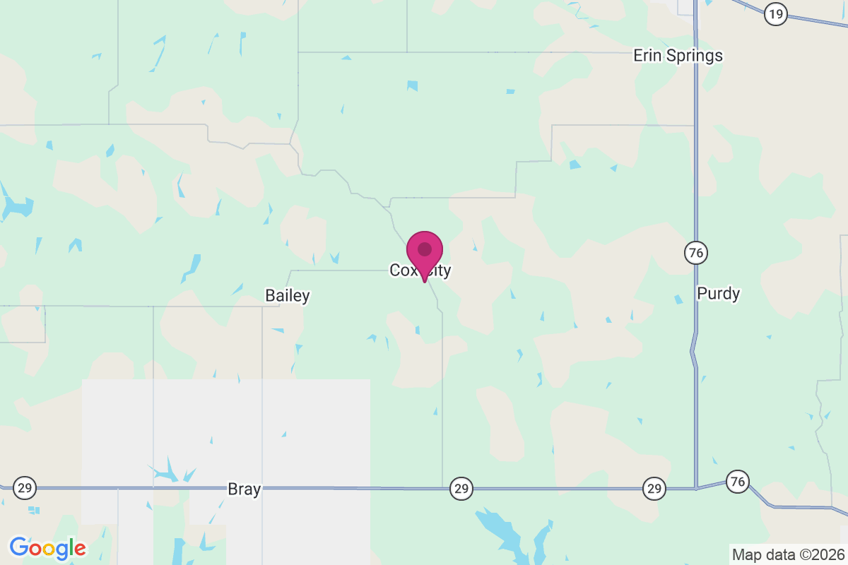 Cox City map
