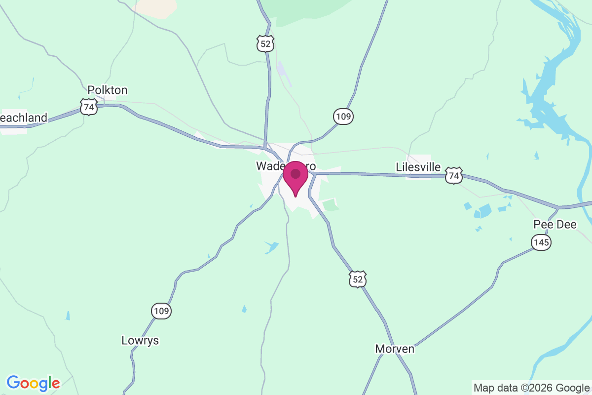 South Wadesboro map