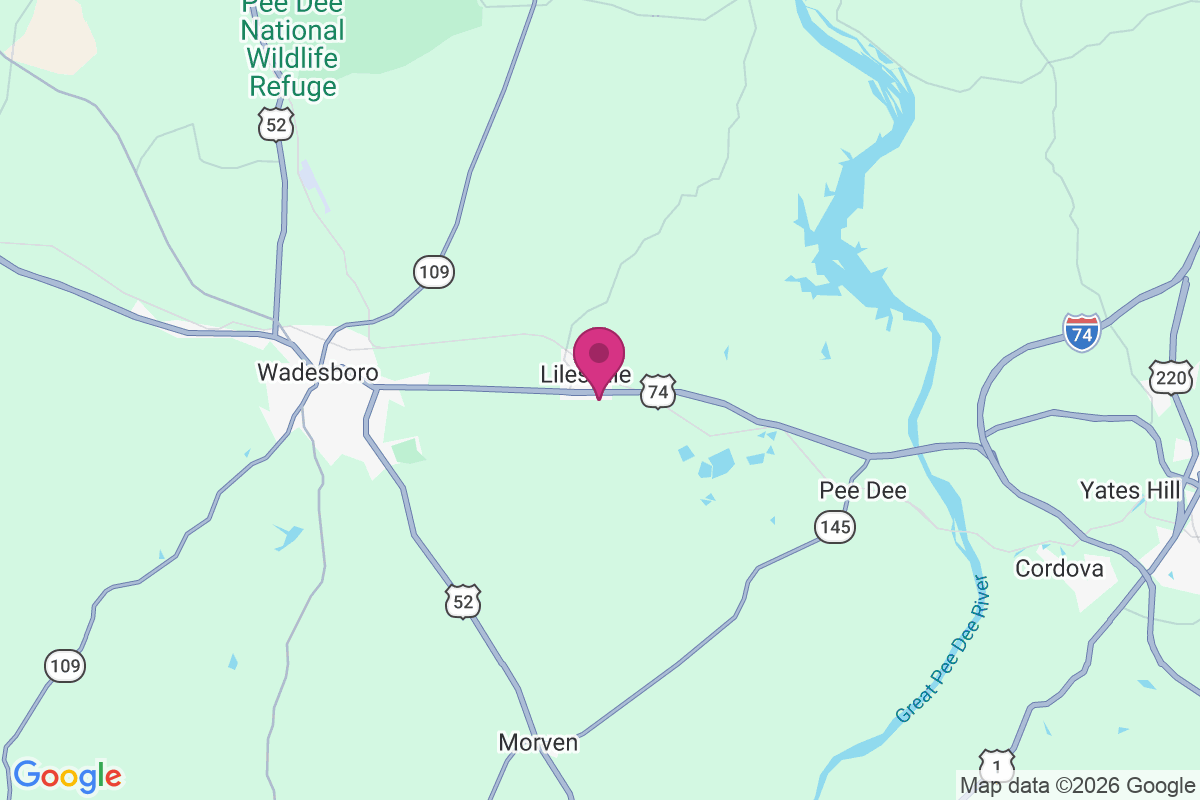 Lilesville map