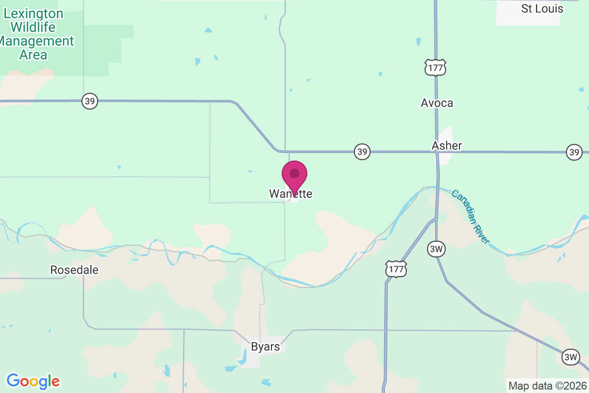 Wanette map