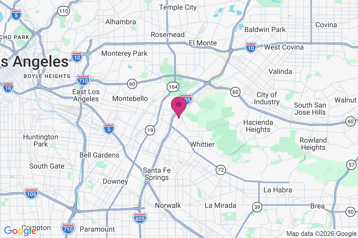 Whittier Junction map