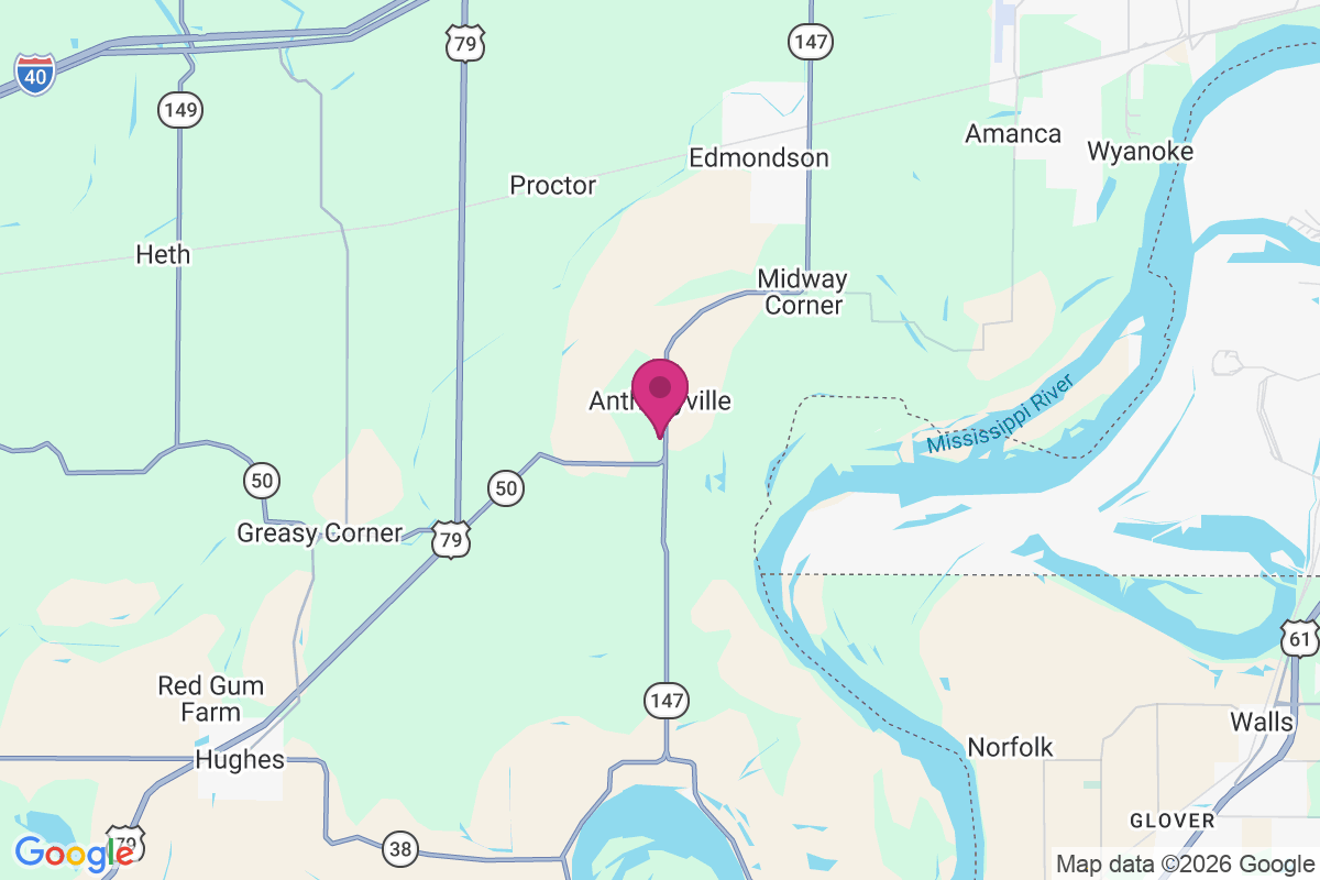 Anthony Subdivision map