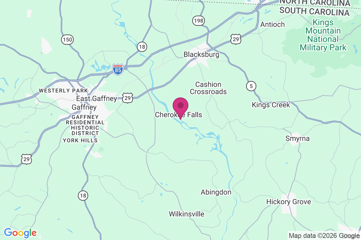 Cherokee Falls map