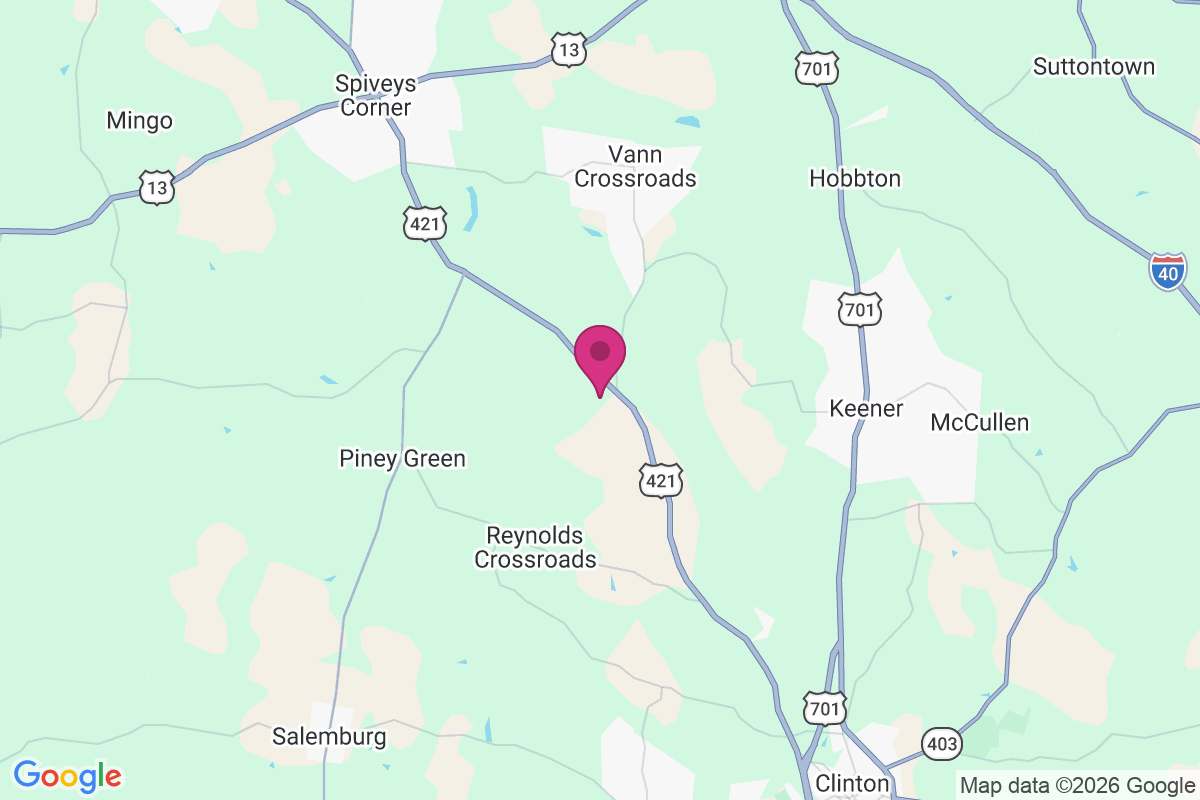 Beaman Crossroads map
