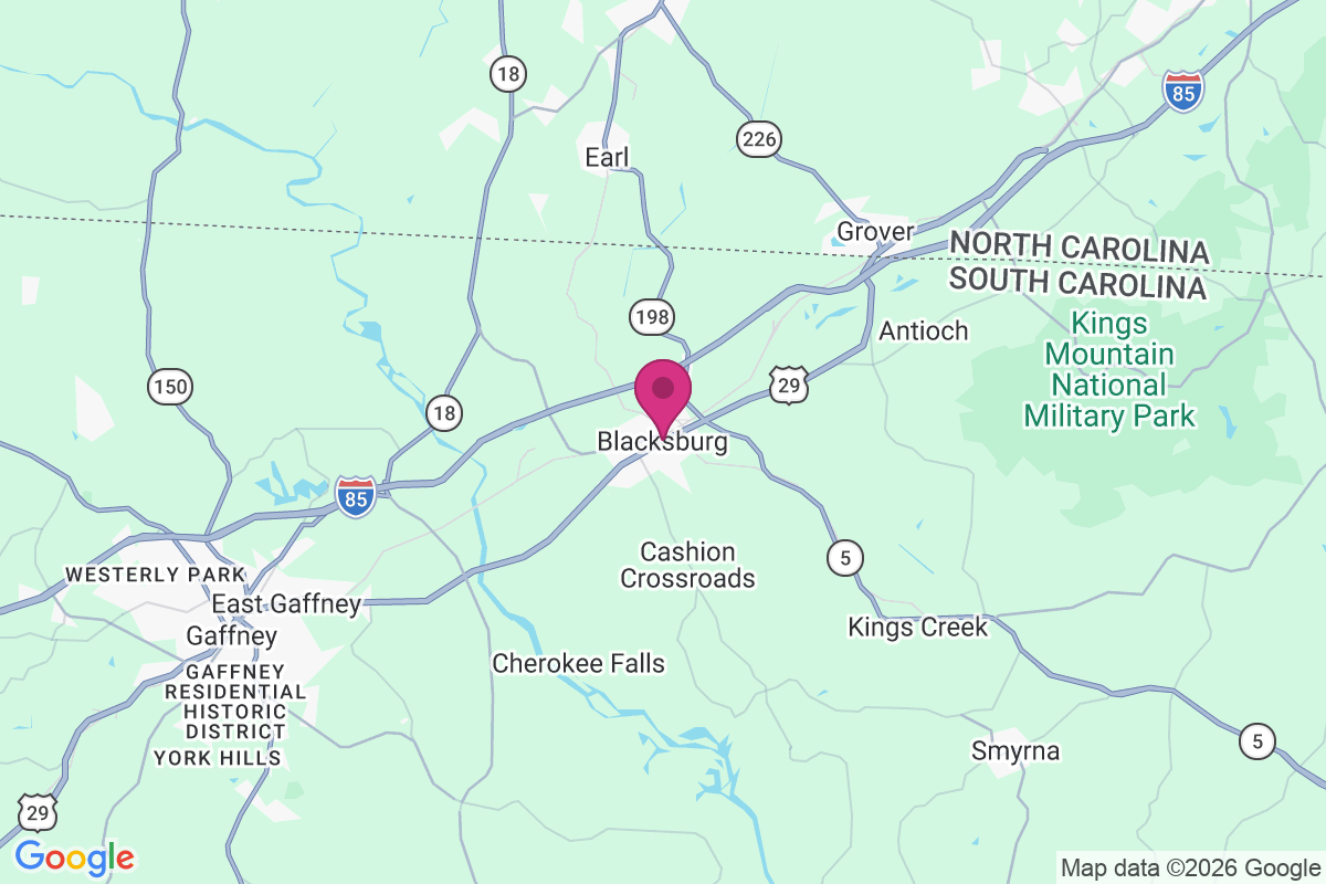 Blacksburg map