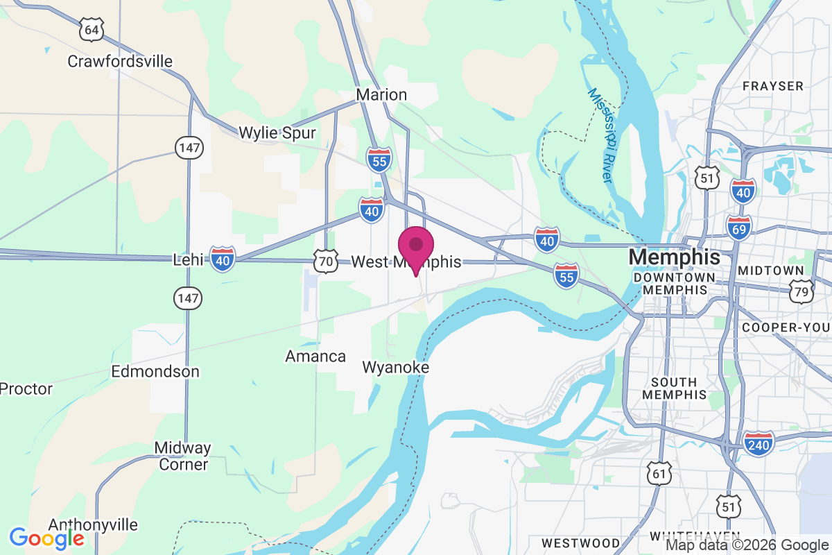 West Memphis map