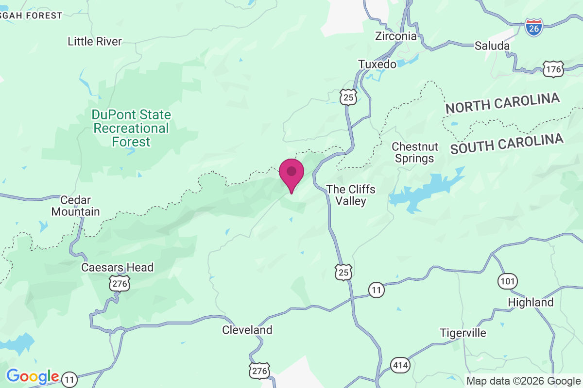Gap Creek map
