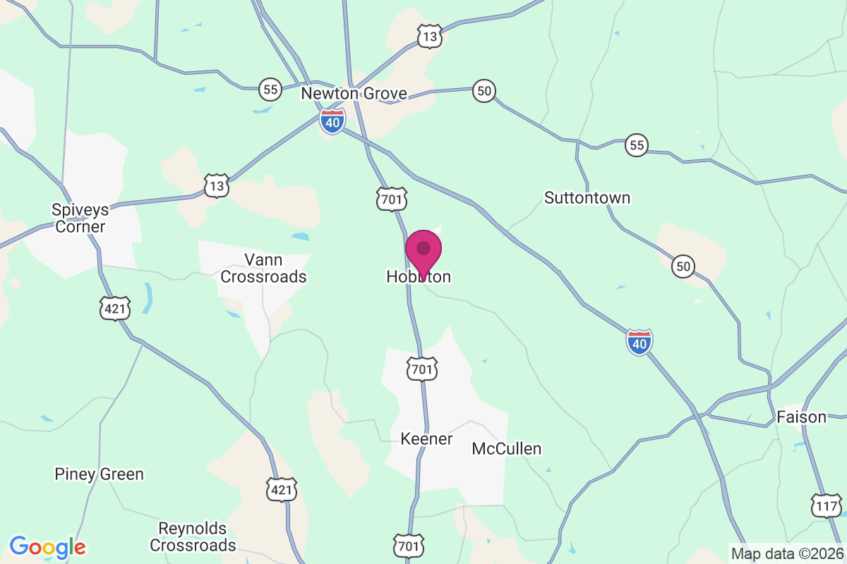 Hobbton map