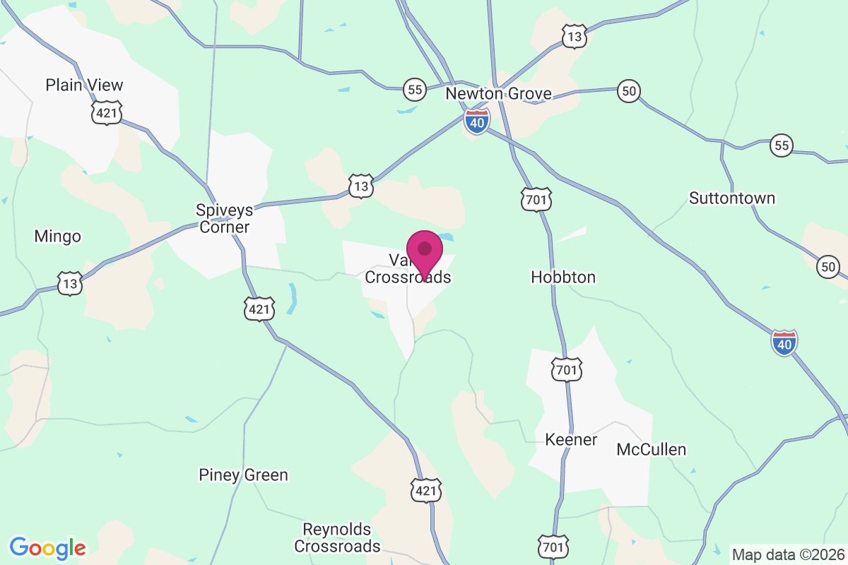Vann Crossroads map