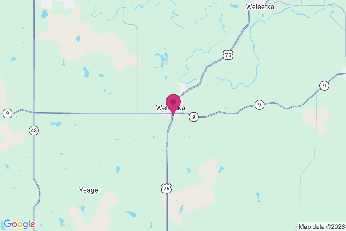 Wetumka map