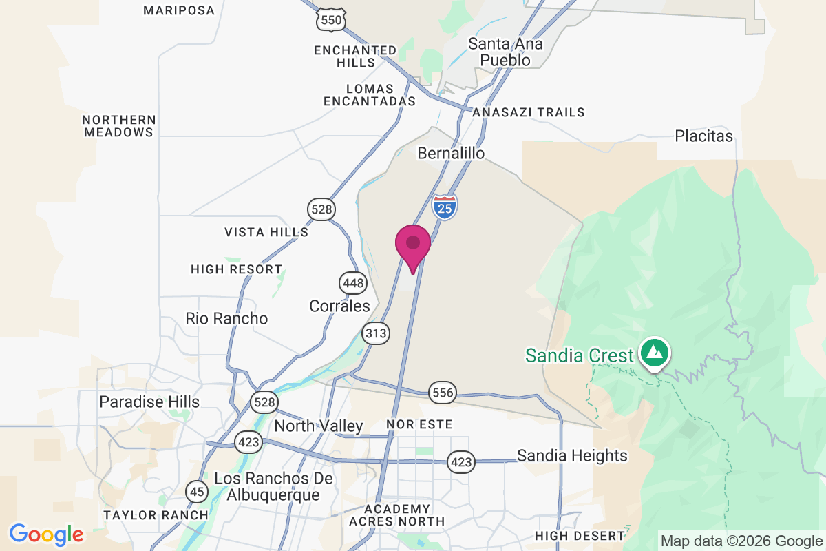 Sandia Pueblo map