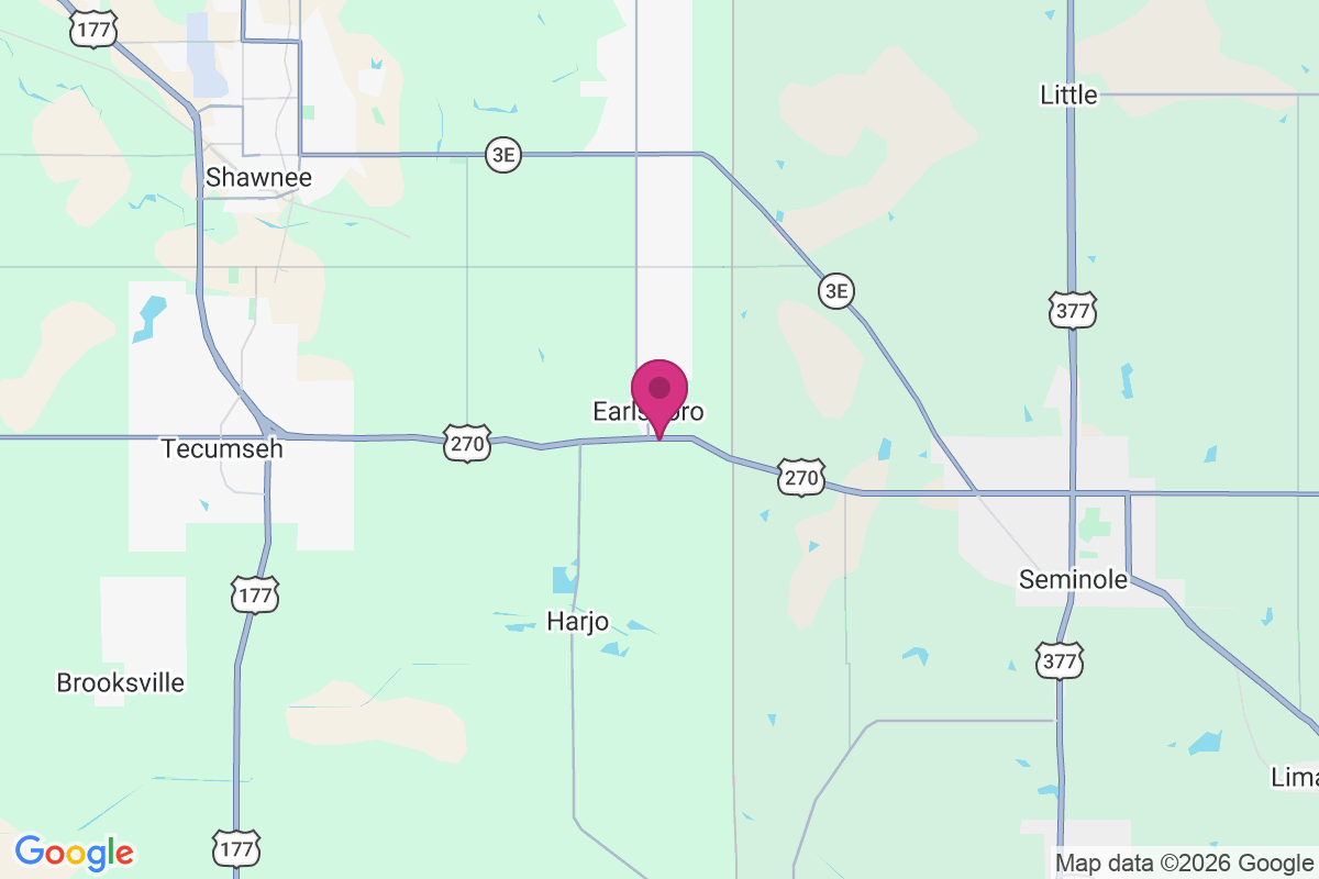 Earlsboro map