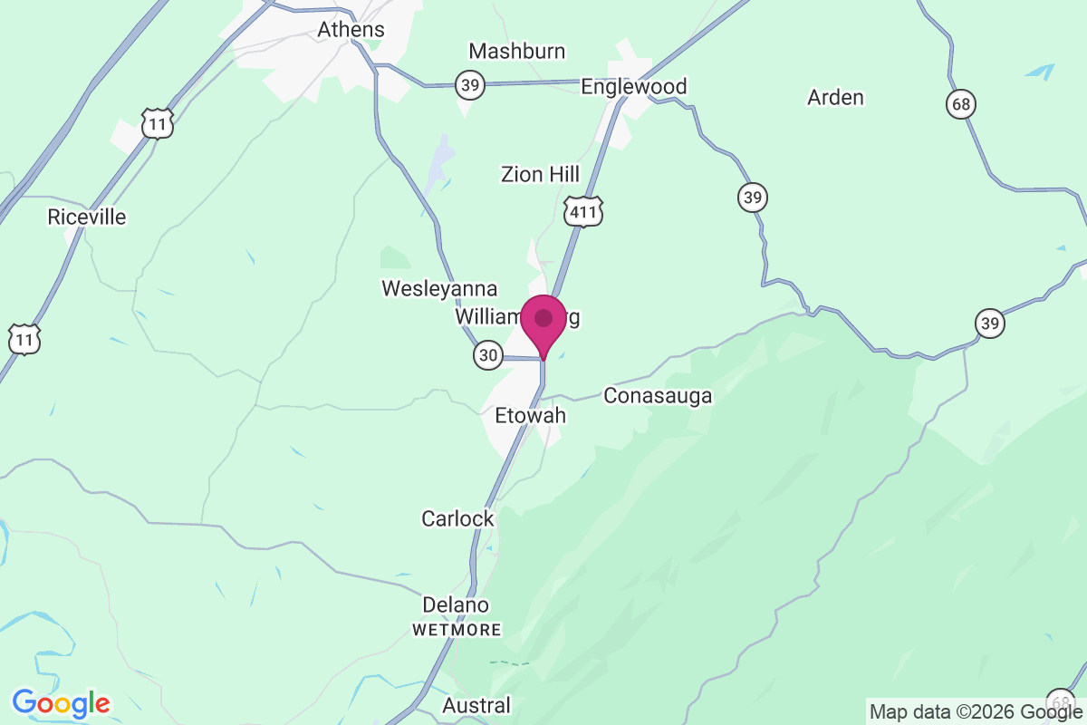 North Etowah map