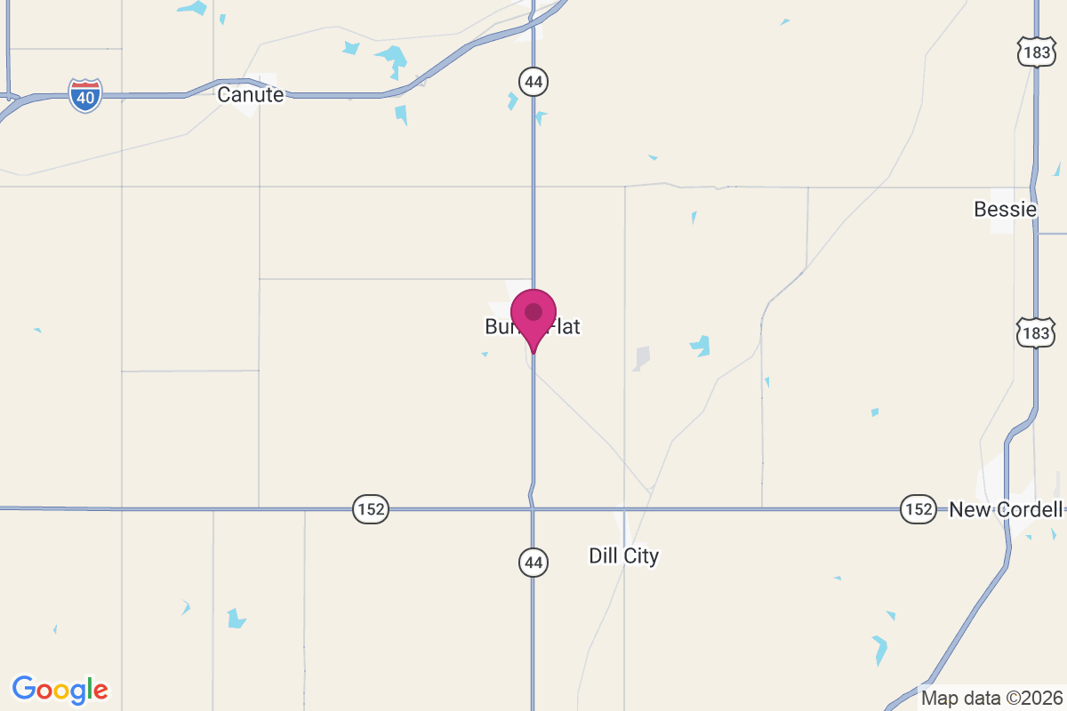 Burns Flat map