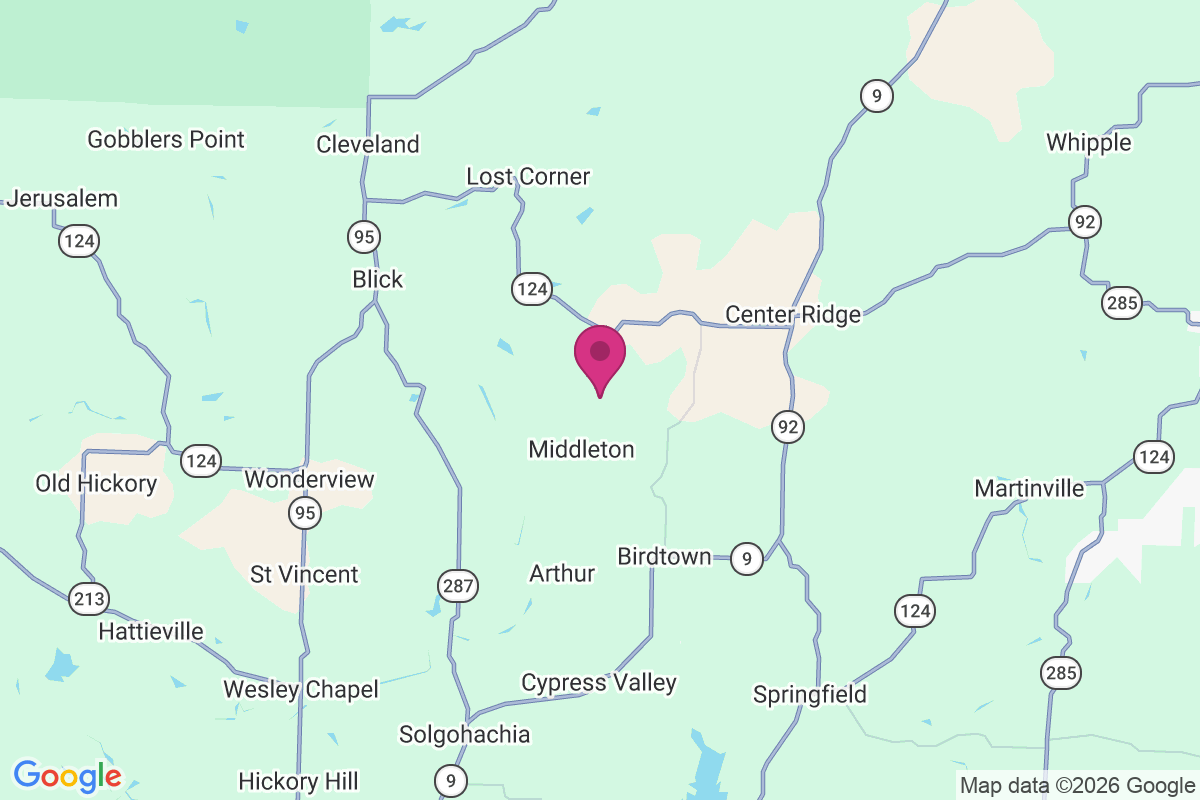 Lick Mountain map