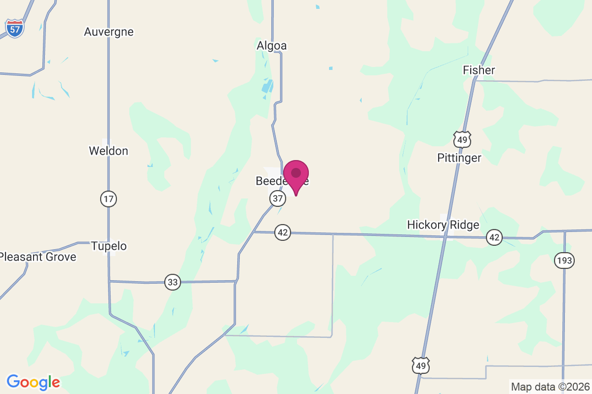 Beedeville map