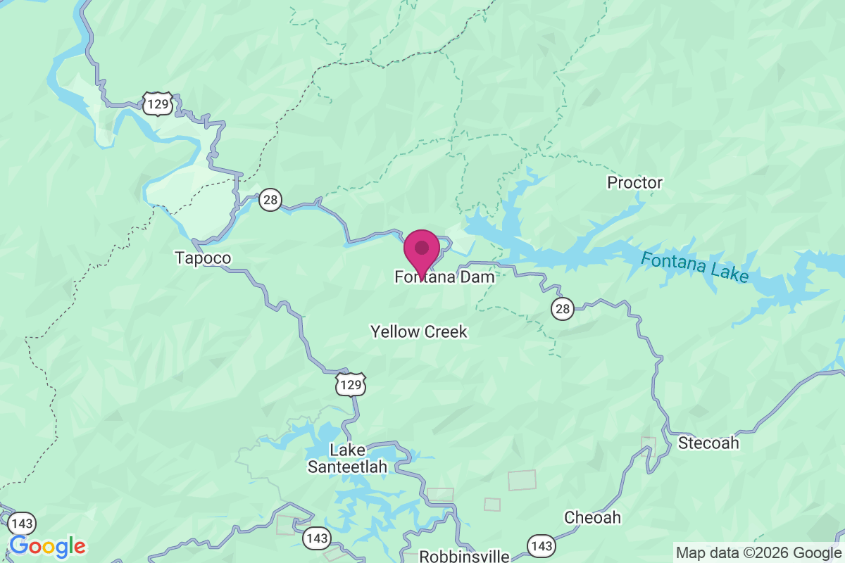 Fontana Dam map