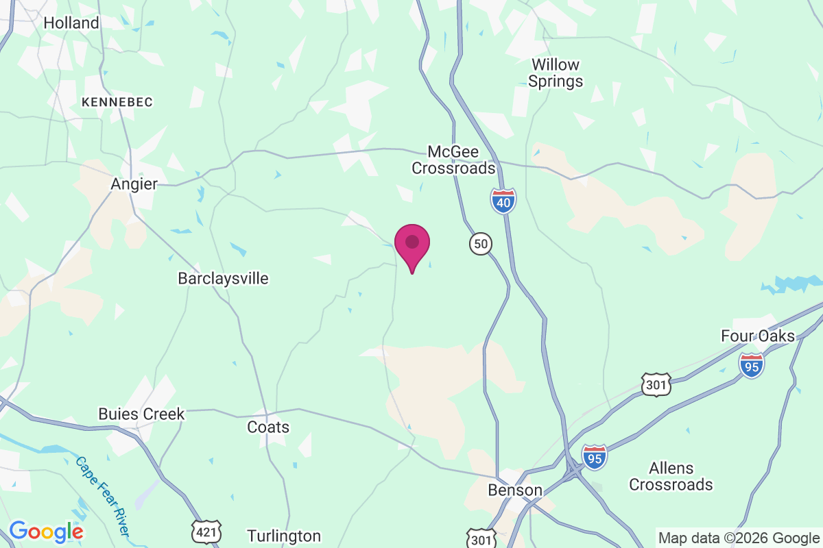 Hardee Cross Roads map
