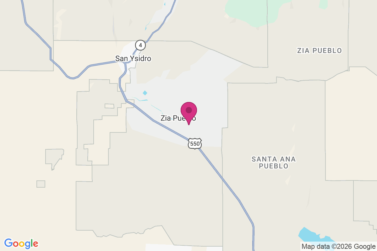 Zia Pueblo map
