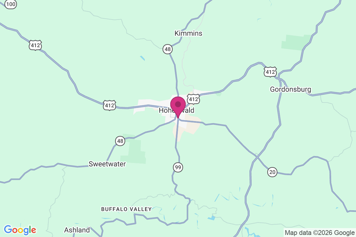 Hohenwald map