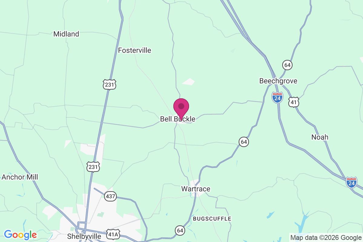 Bell Buckle map