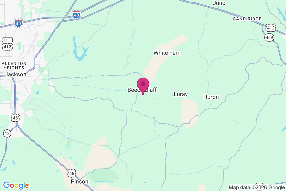 Beech Bluff map
