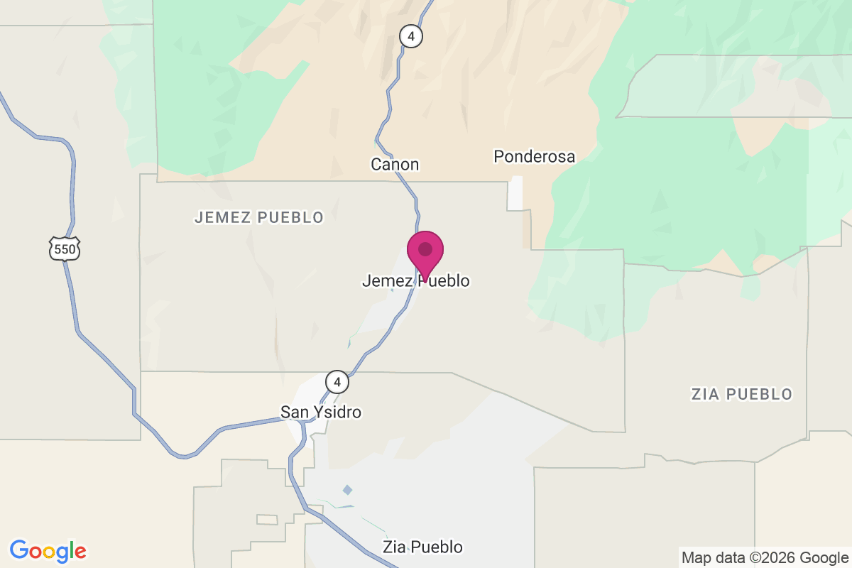 Jemez Pueblo map