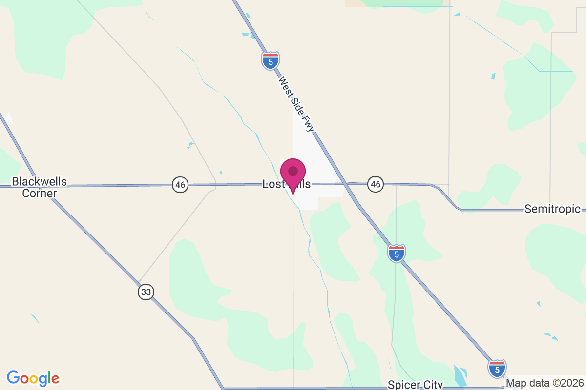 Lost Hills map