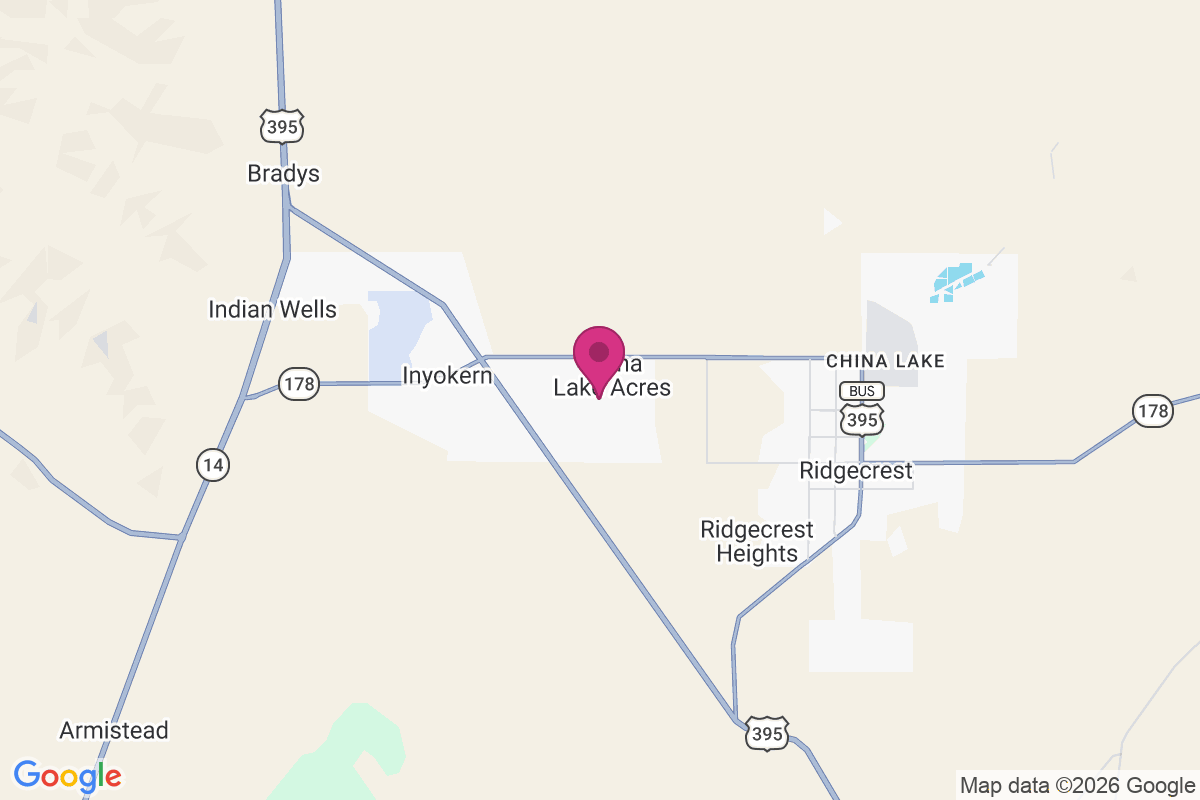 China Lake Acres map