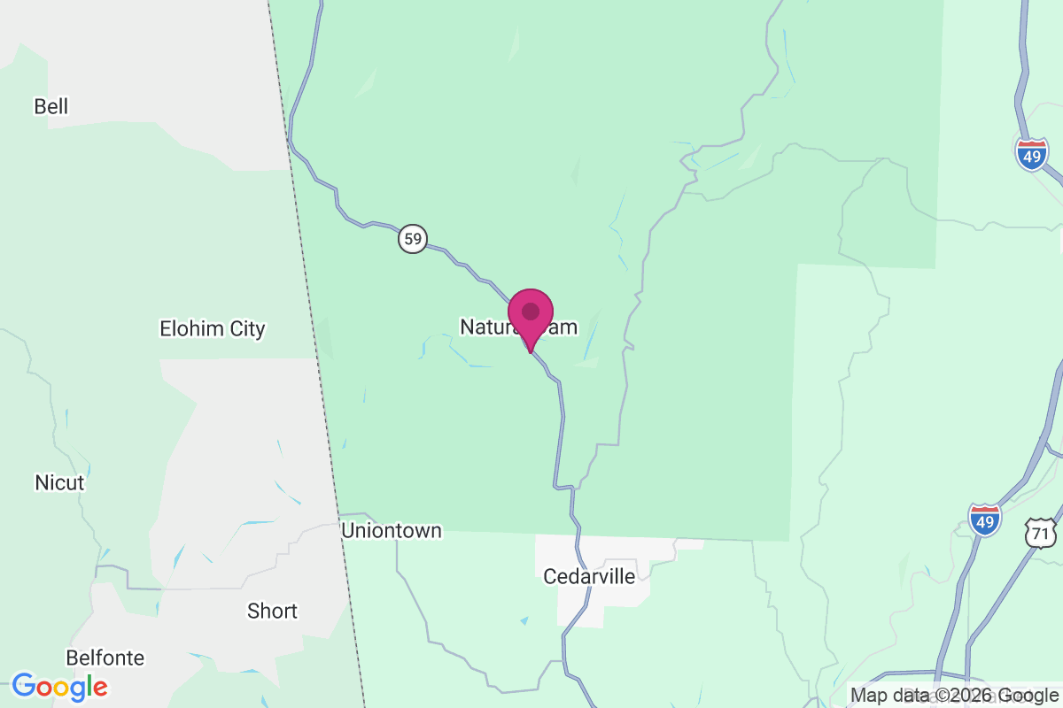 Natural Dam map